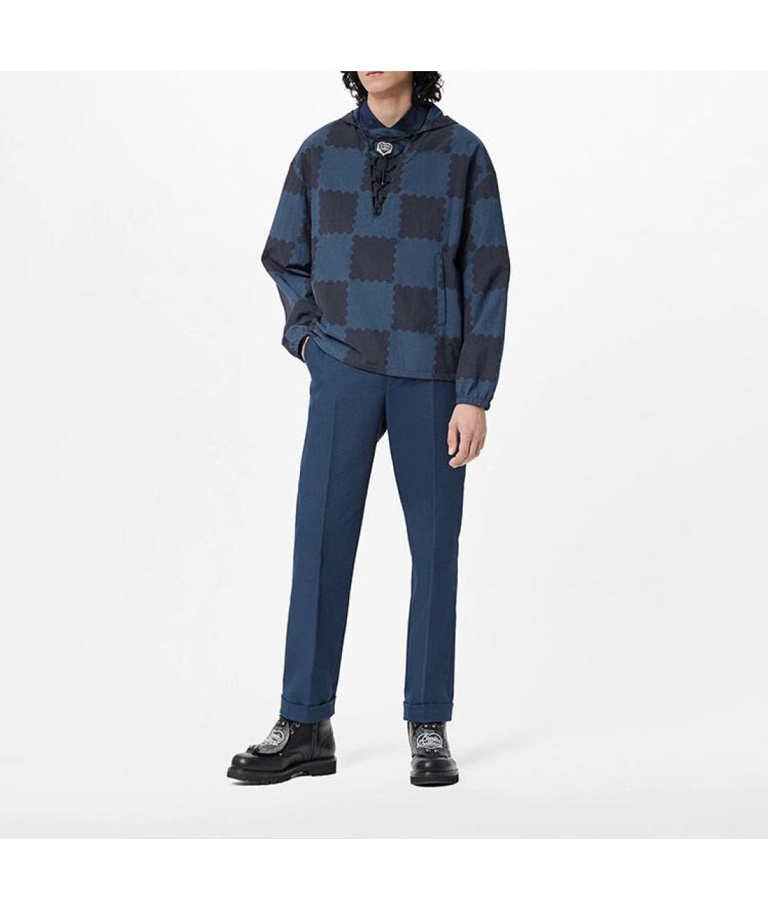 LOUIS VUITTON Темно-синяя полиамидовая куртка, фото 8