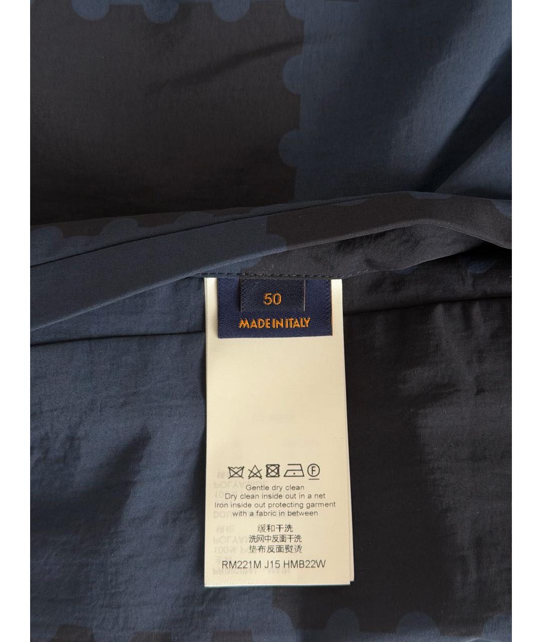 LOUIS VUITTON Темно-синяя полиамидовая куртка, фото 4