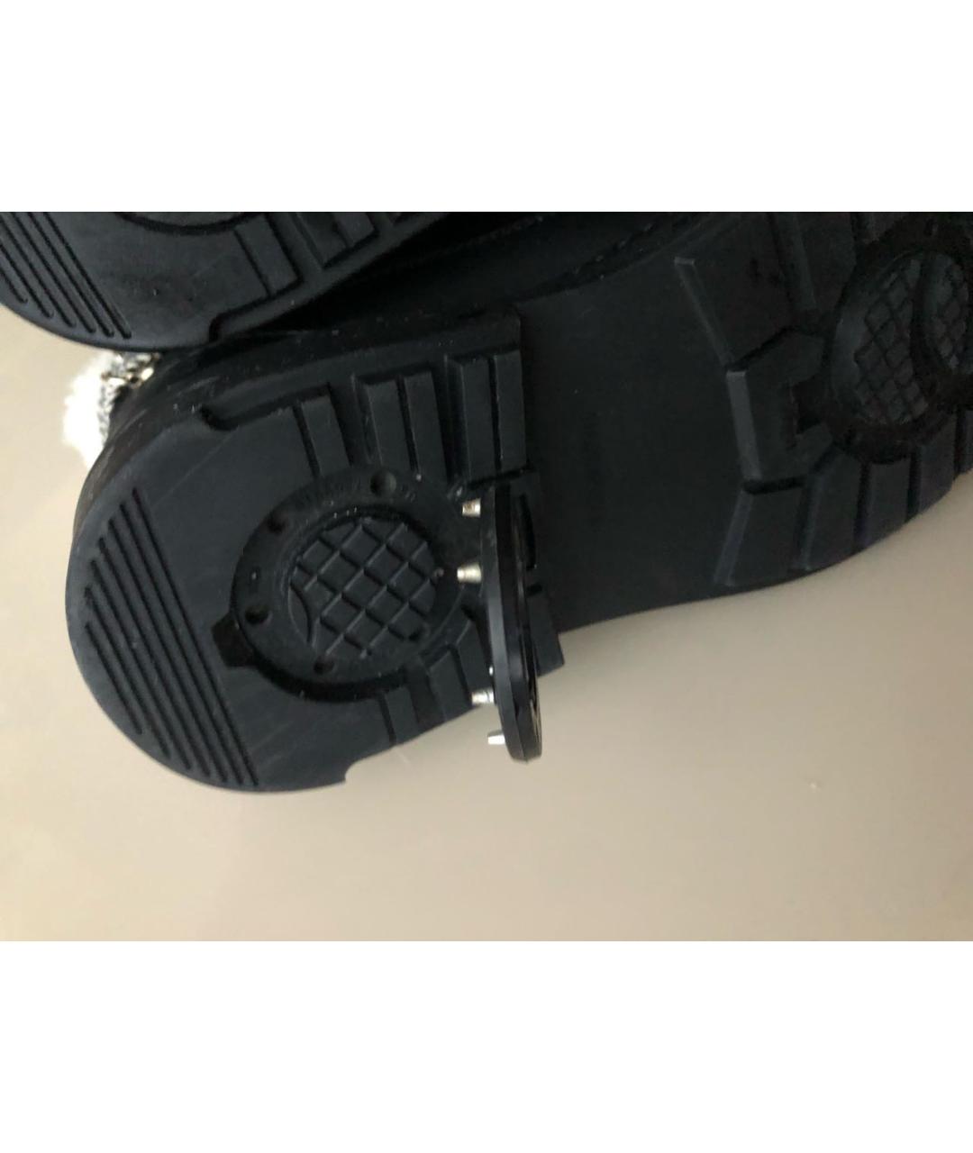 CHANEL Черные кожаные ботинки, фото 7