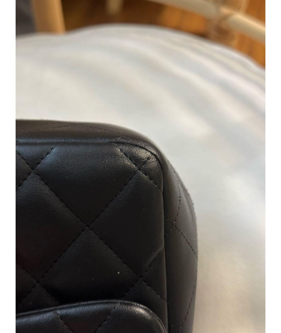 CHANEL Черная кожаная сумка через плечо, фото 7