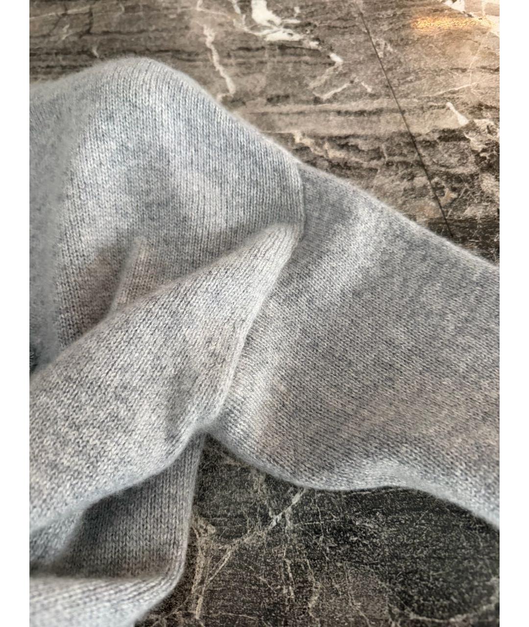 MAX MARA Серый кашемировый джемпер / свитер, фото 4
