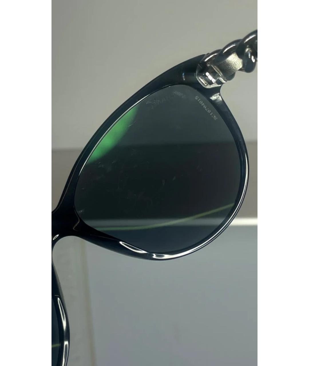 CHANEL Черные пластиковые солнцезащитные очки, фото 4