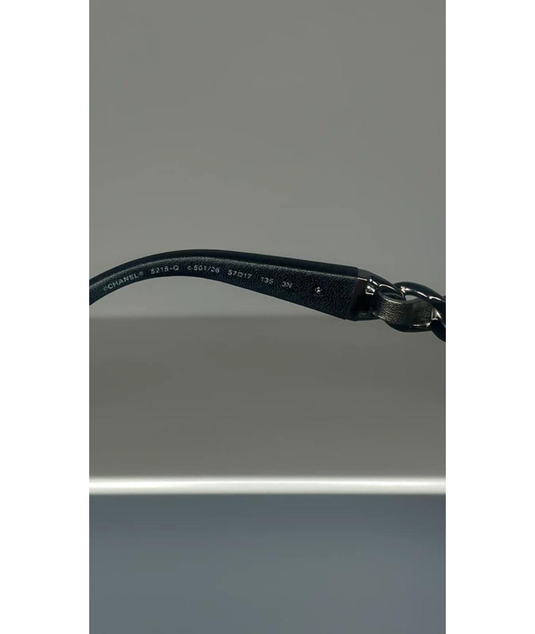 CHANEL Черные пластиковые солнцезащитные очки, фото 6