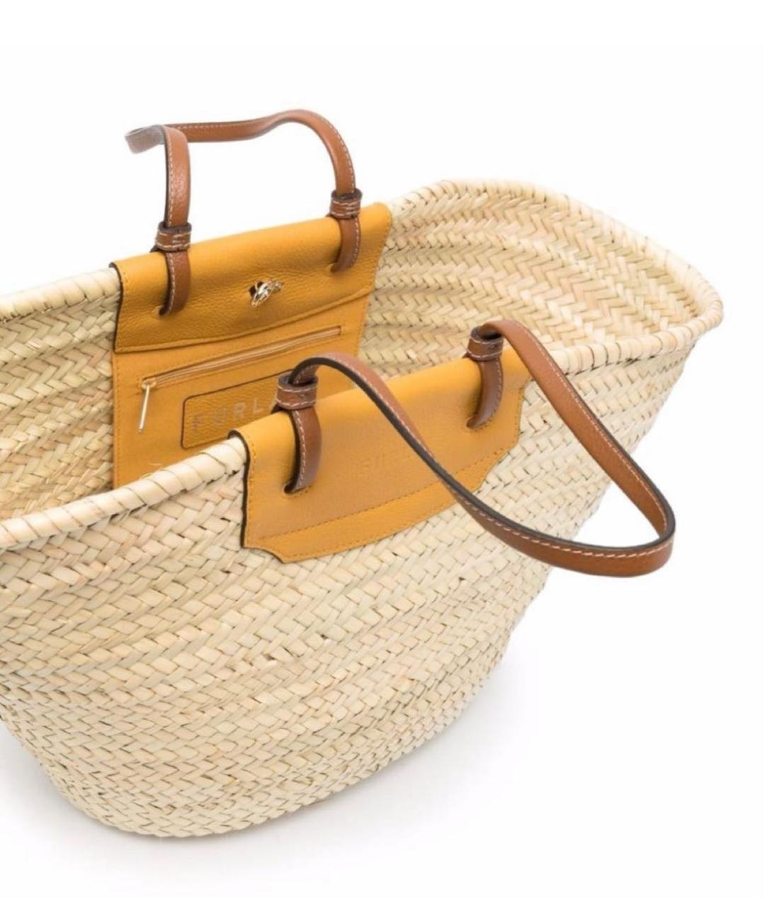 FURLA Бежевая сумка с короткими ручками, фото 2