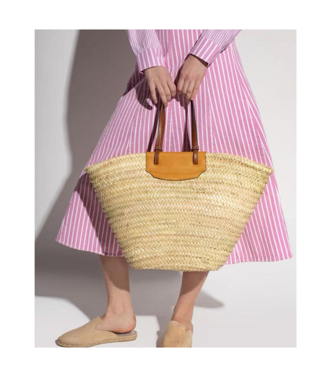 FURLA Бежевая сумка с короткими ручками, фото 6