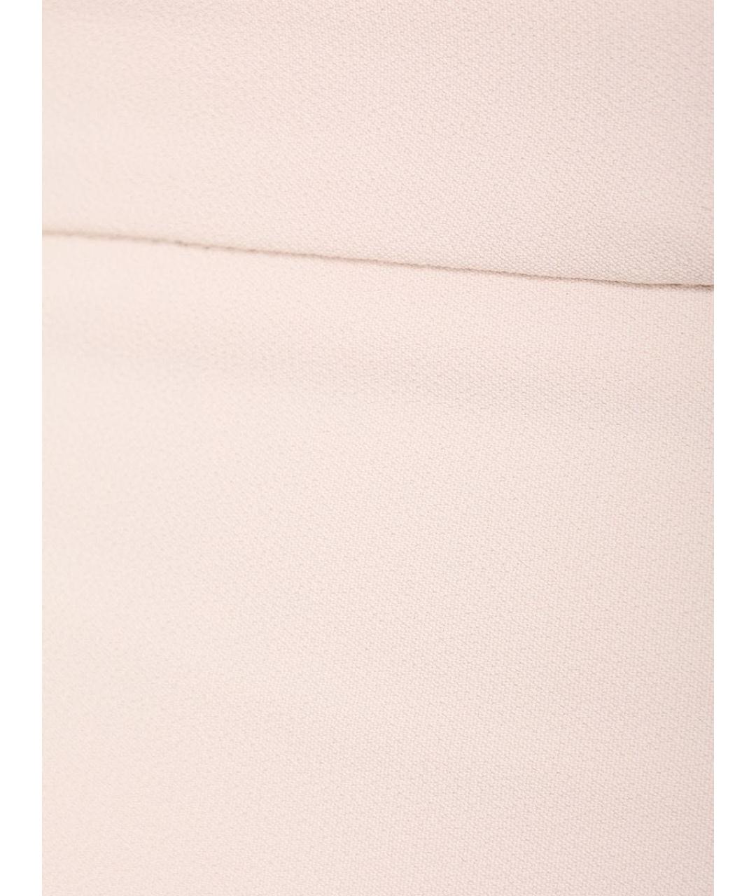 ELISABETTA FRANCHI Бежевые полиэстеровые брюки узкие, фото 4