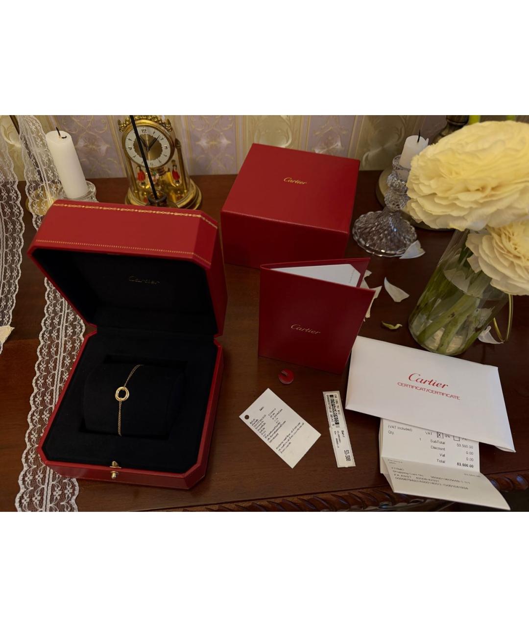 CARTIER Желтый браслет из желтого золота, фото 7