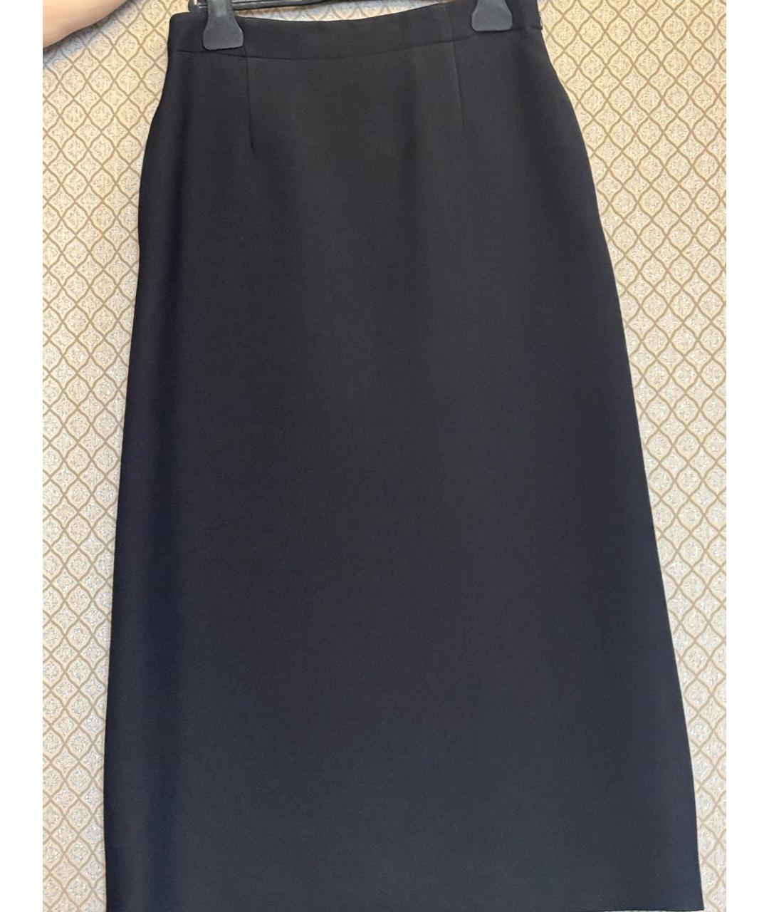 CHRISTIAN DIOR Черный шерстяной костюм с юбками, фото 3