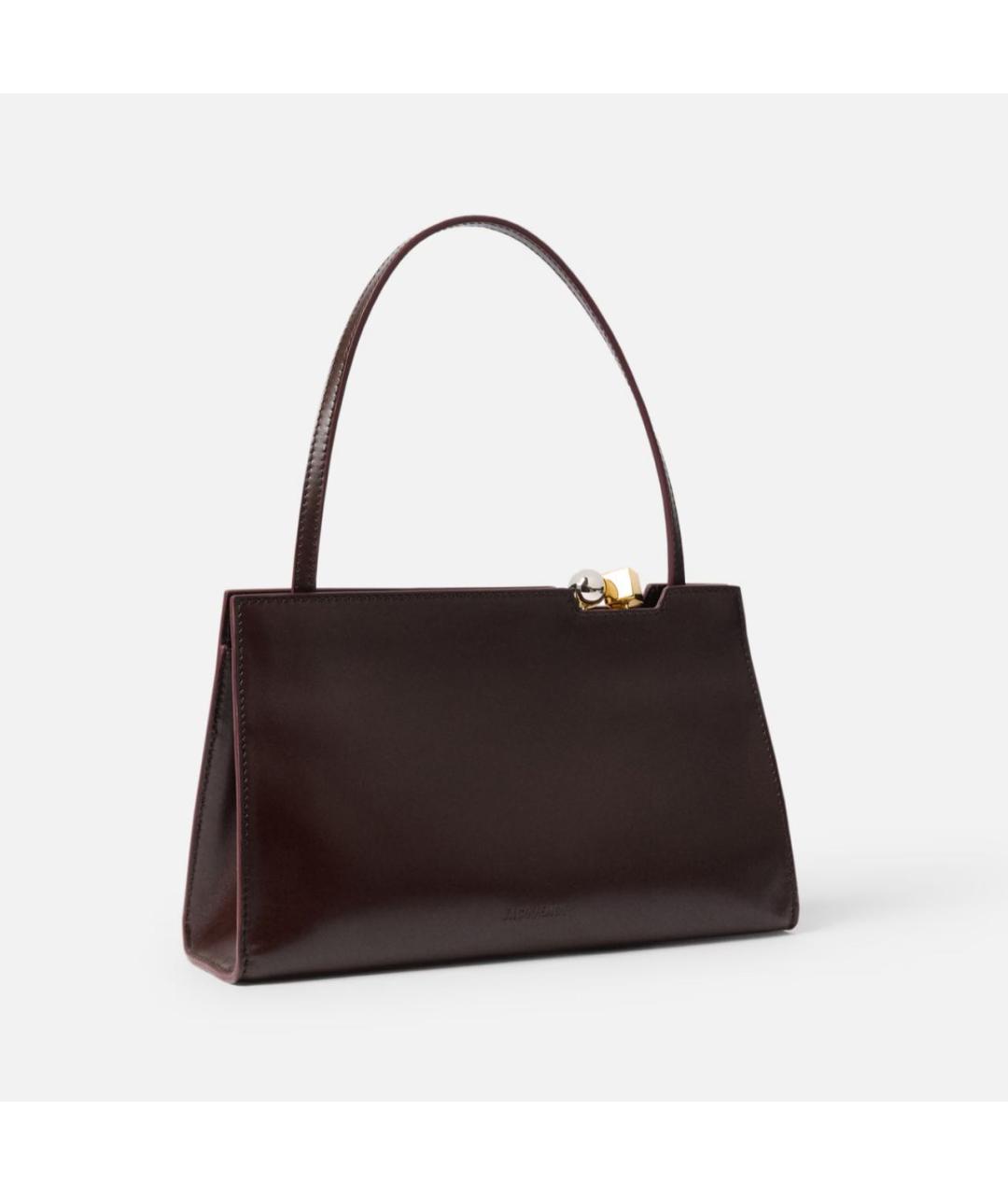 JACQUEMUS Кожаная сумка с короткими ручками, фото 3