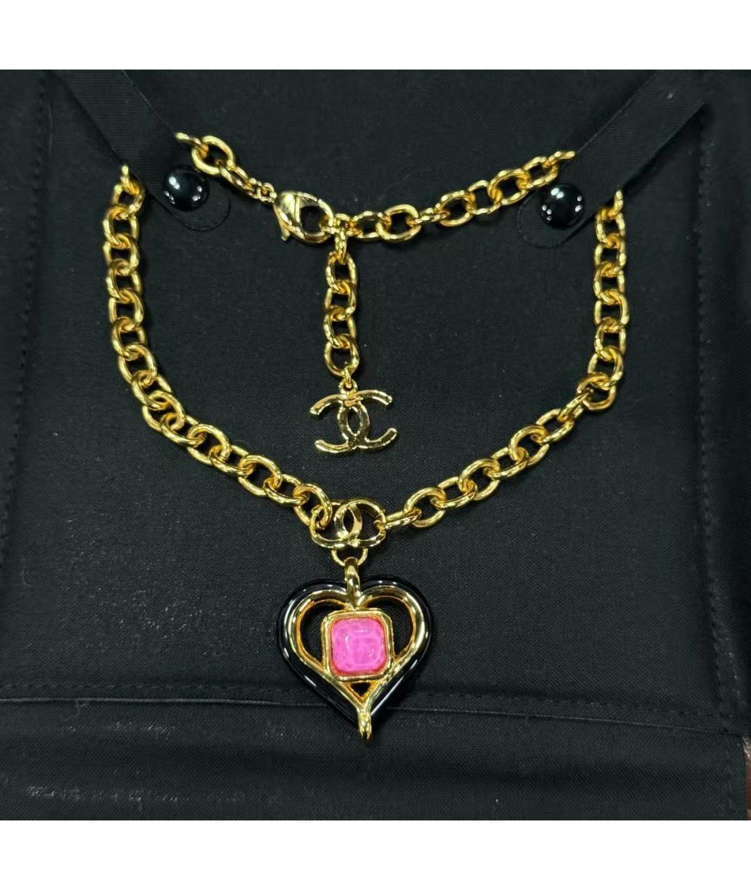 CHANEL Золотое металлическое колье, фото 2