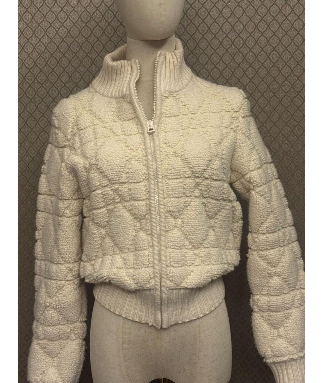 CHRISTIAN DIOR Бежевый шерстяной кардиган, фото 2