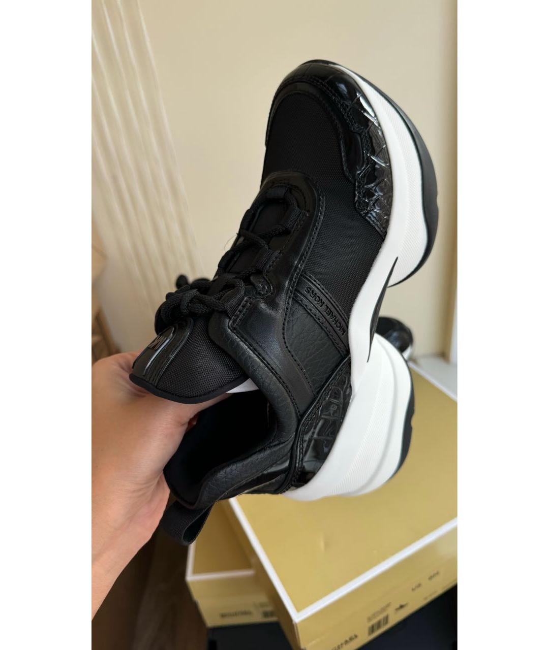 MICHAEL KORS Черные текстильные кроссовки, фото 7