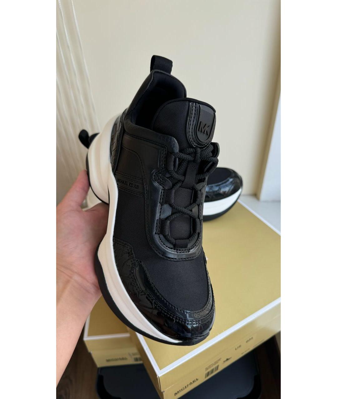 MICHAEL KORS Черные текстильные кроссовки, фото 8