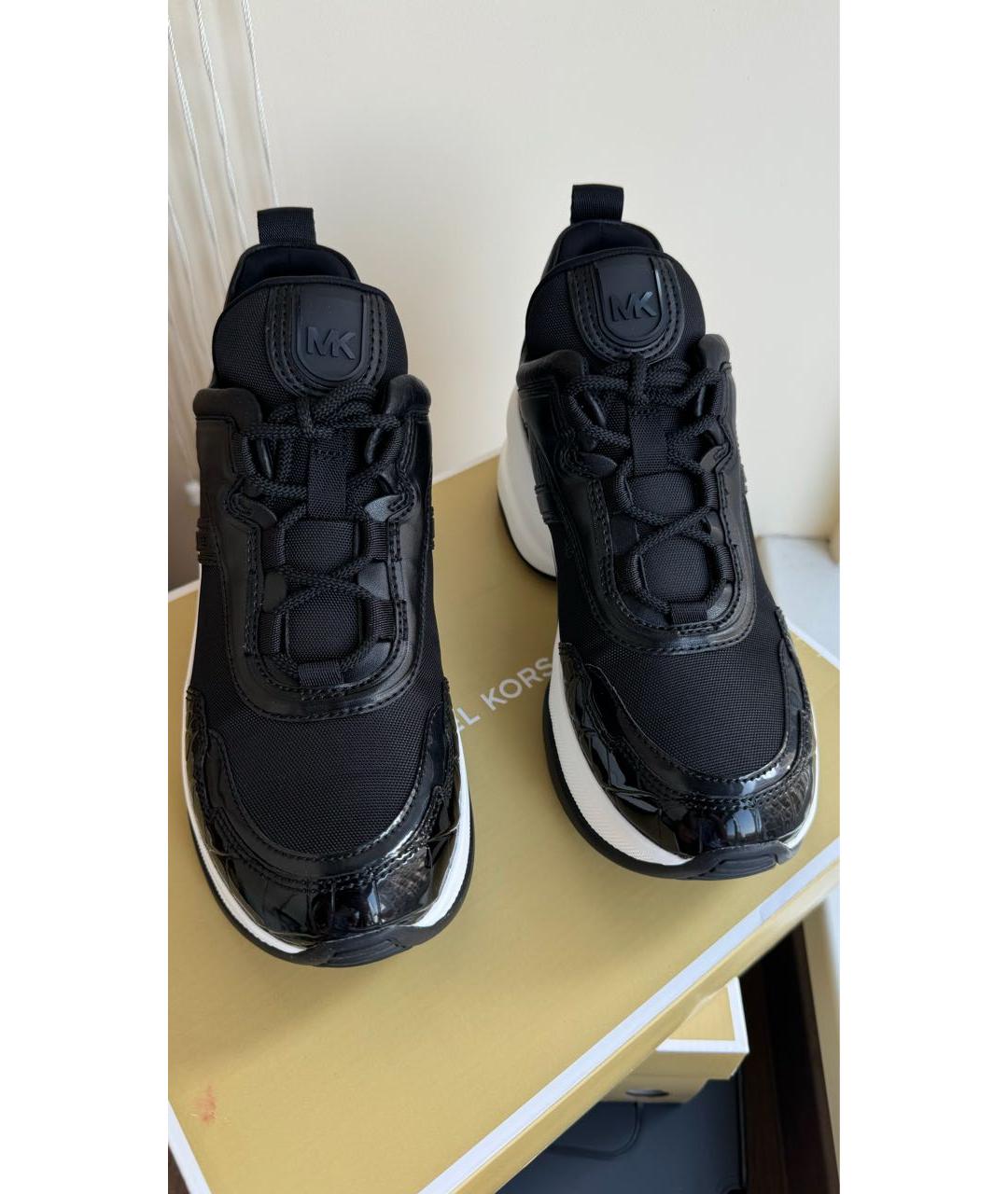 MICHAEL KORS Черные текстильные кроссовки, фото 3