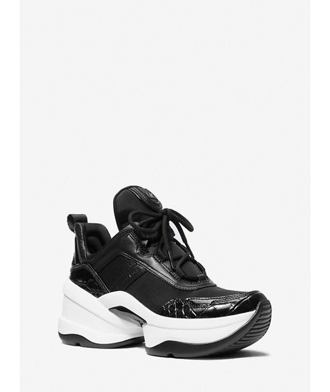 MICHAEL KORS Черные текстильные кроссовки, фото 9