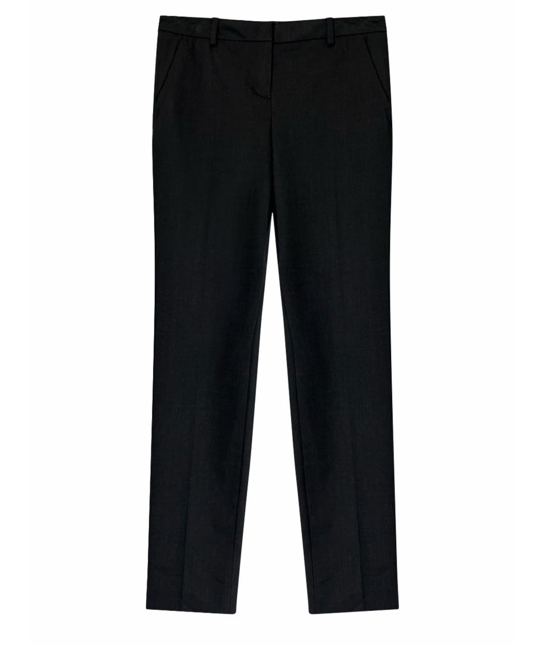 MONCLER Серые шерстяные прямые брюки, фото 1