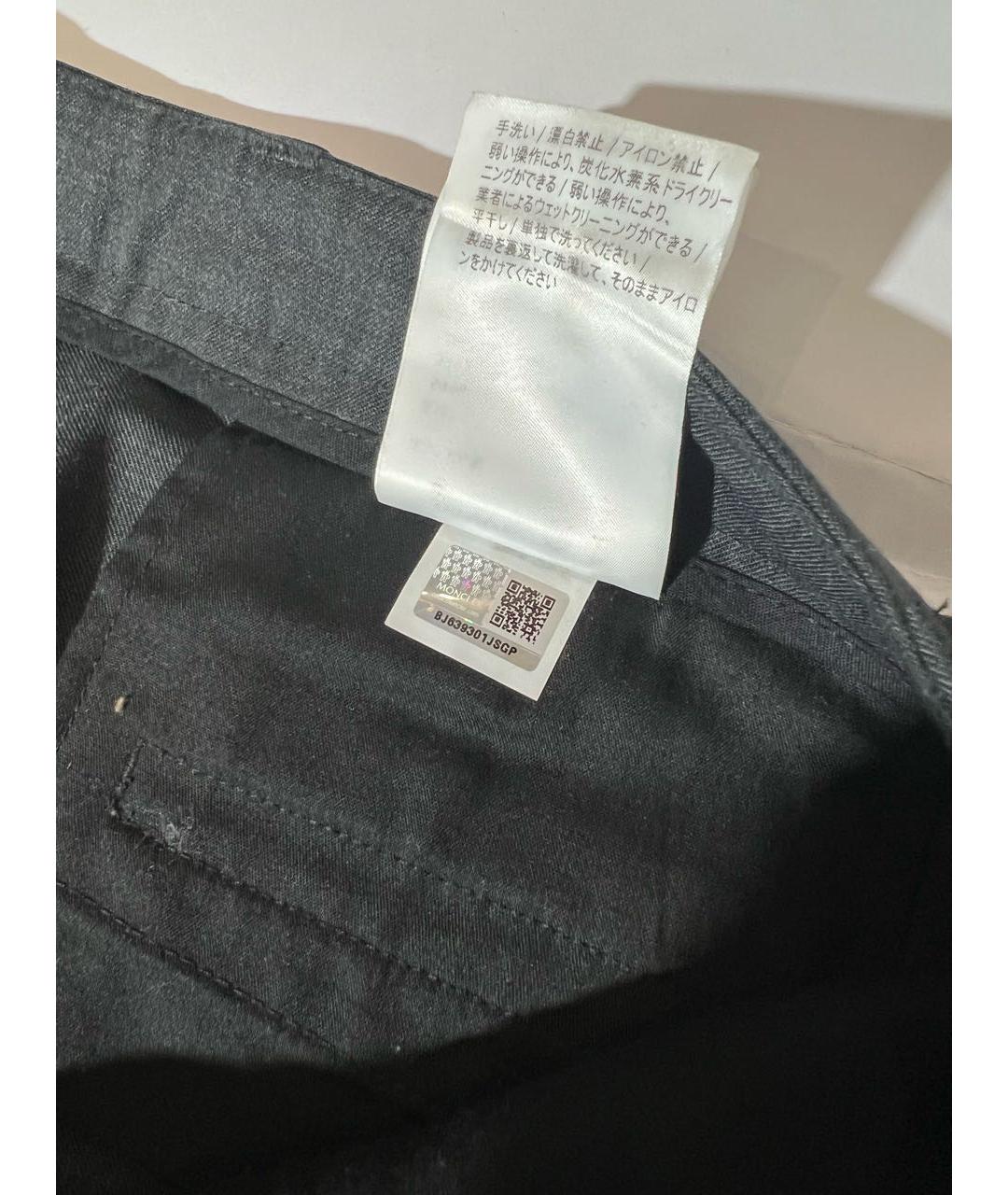 MONCLER Серые шерстяные прямые брюки, фото 7