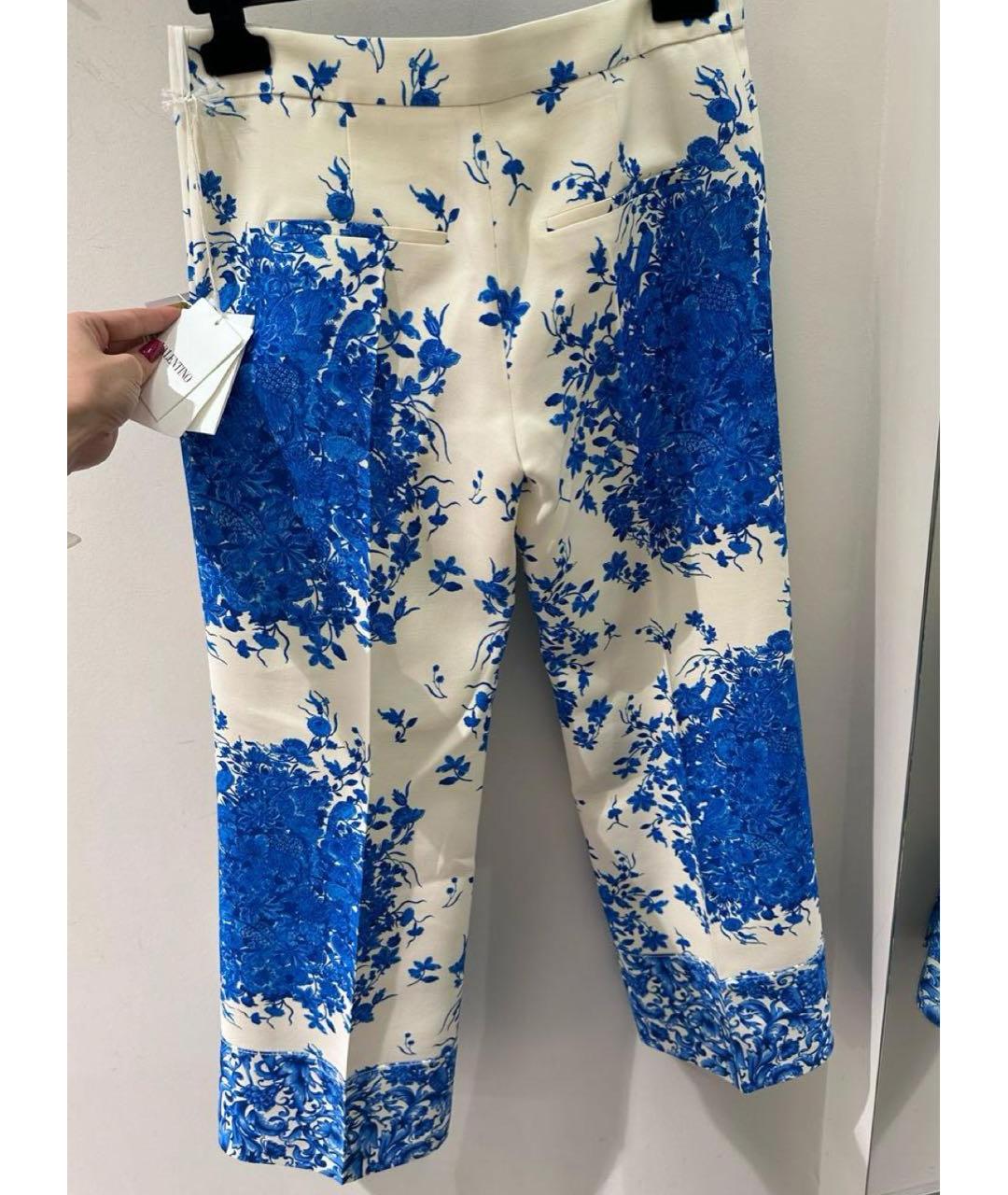 VALENTINO Мульти шерстяные прямые брюки, фото 3