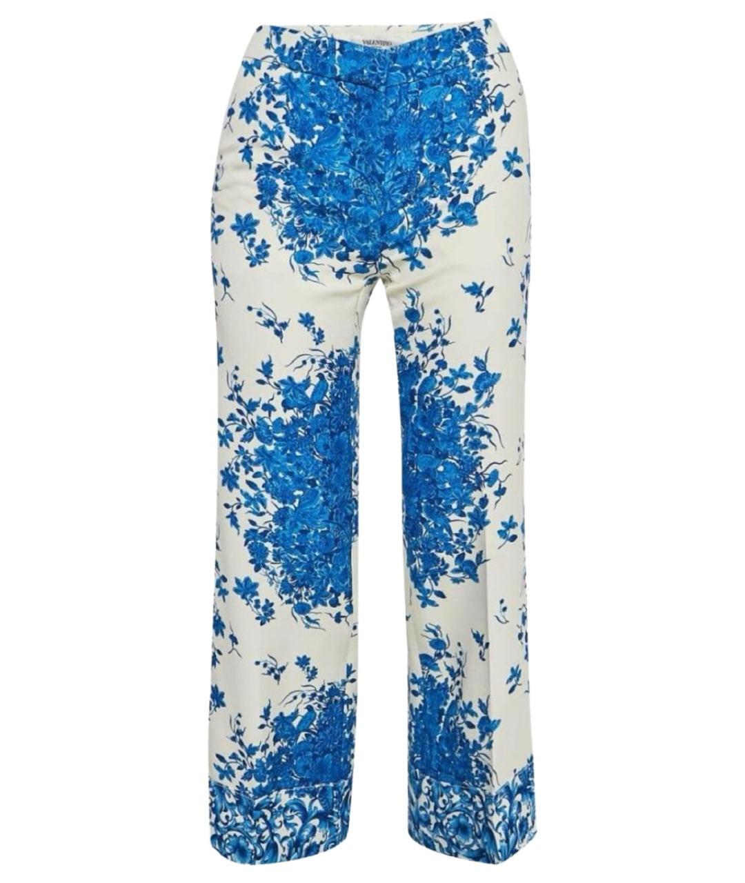 VALENTINO Мульти шерстяные прямые брюки, фото 1