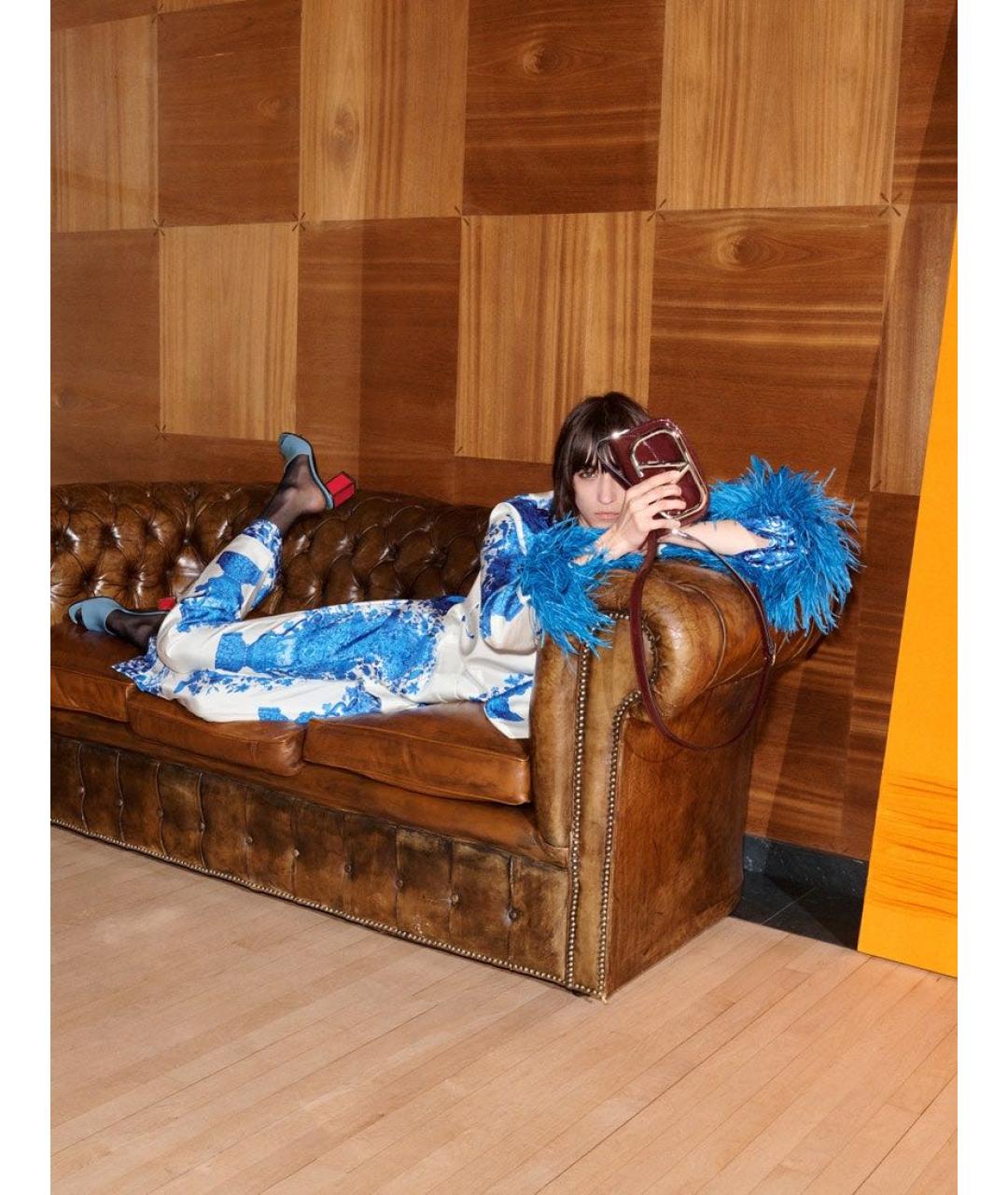 VALENTINO Мульти шерстяные прямые брюки, фото 8