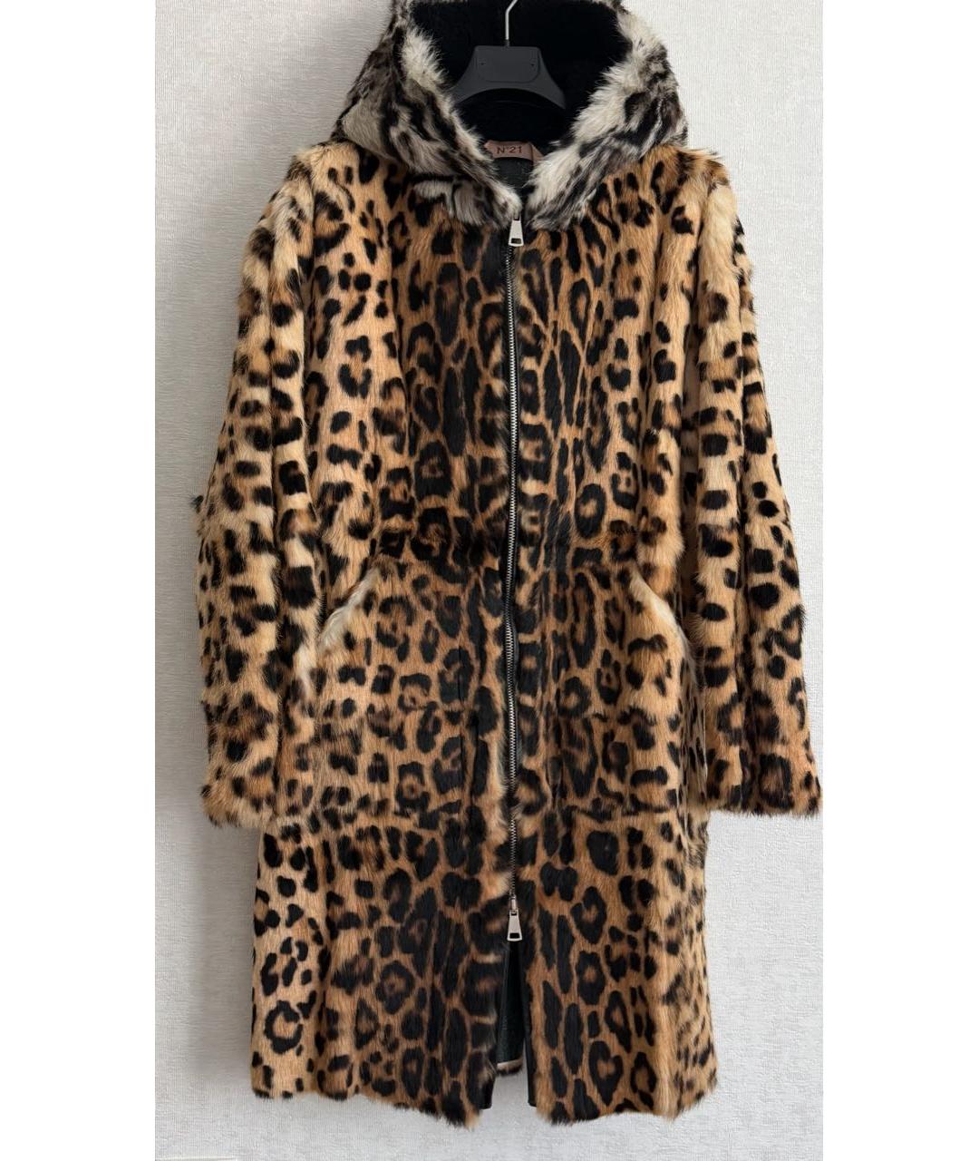 NO. 21 Мульти меховая шуба, фото 9