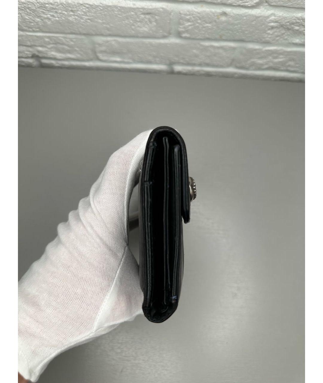 CHROME HEARTS Черный кожаный кошелек, фото 6