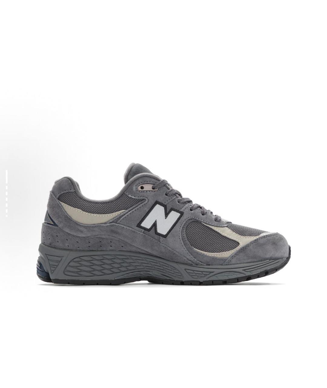 NEW BALANCE Серые замшевые низкие кроссовки / кеды, фото 2
