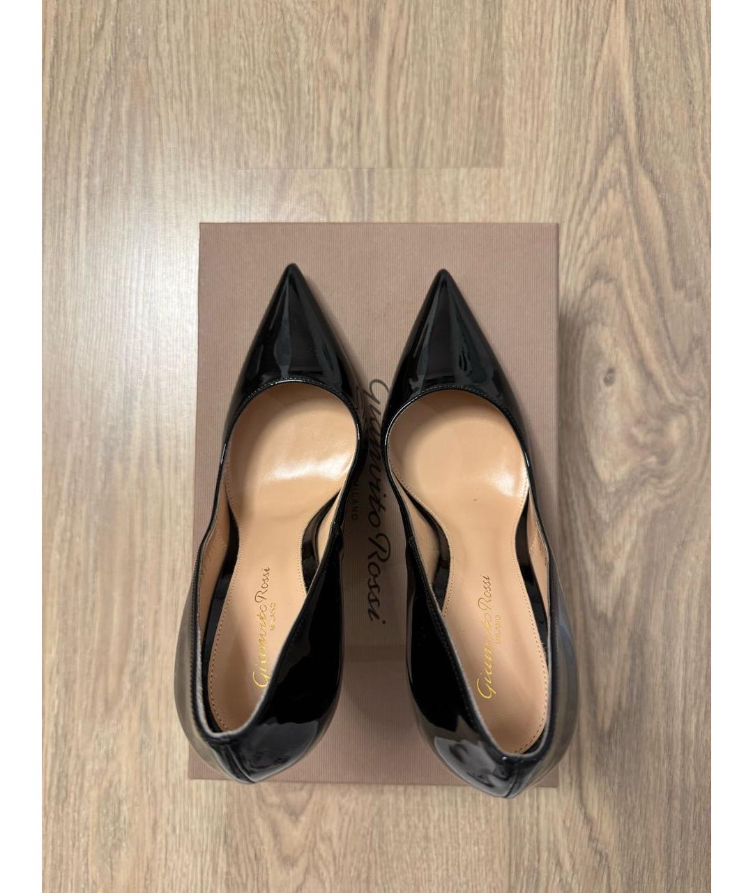 GIANVITO ROSSI Черные туфли из лакированной кожи, фото 3