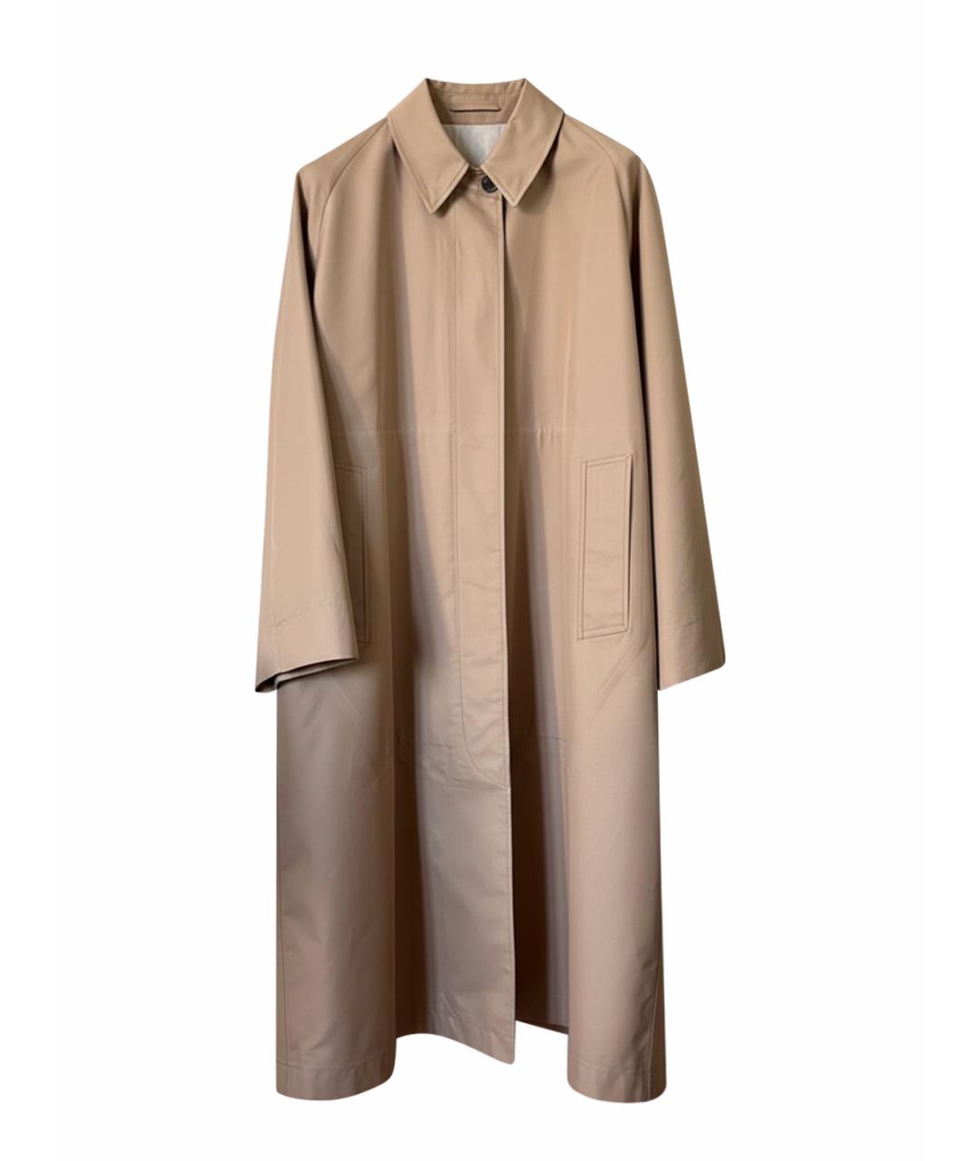 WEEKEND MAX MARA Бежевый хлопковый тренч/плащ, фото 1