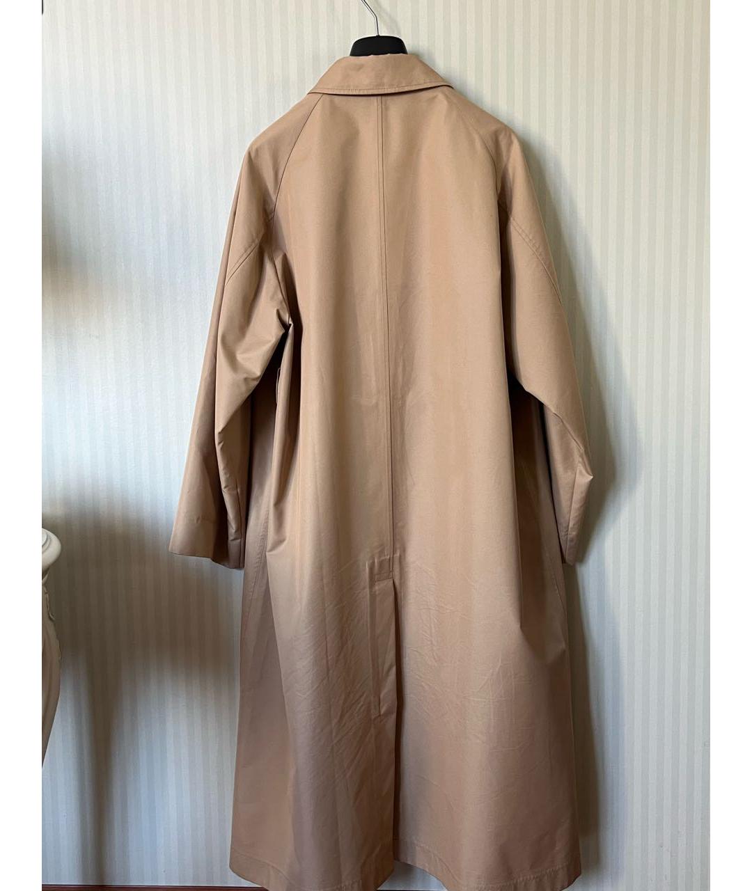 WEEKEND MAX MARA Бежевый хлопковый тренч/плащ, фото 2