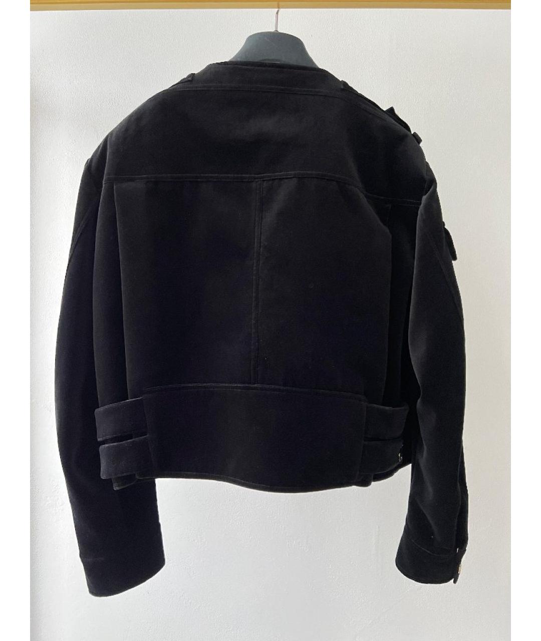 BALMAIN Черное пальто, фото 2