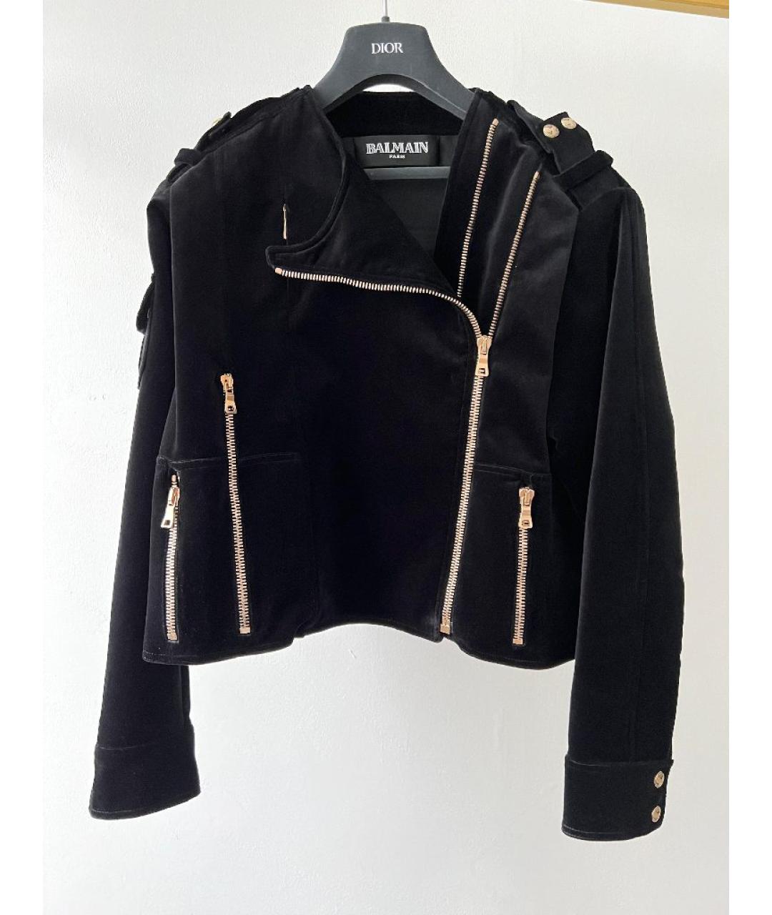 BALMAIN Черное пальто, фото 7