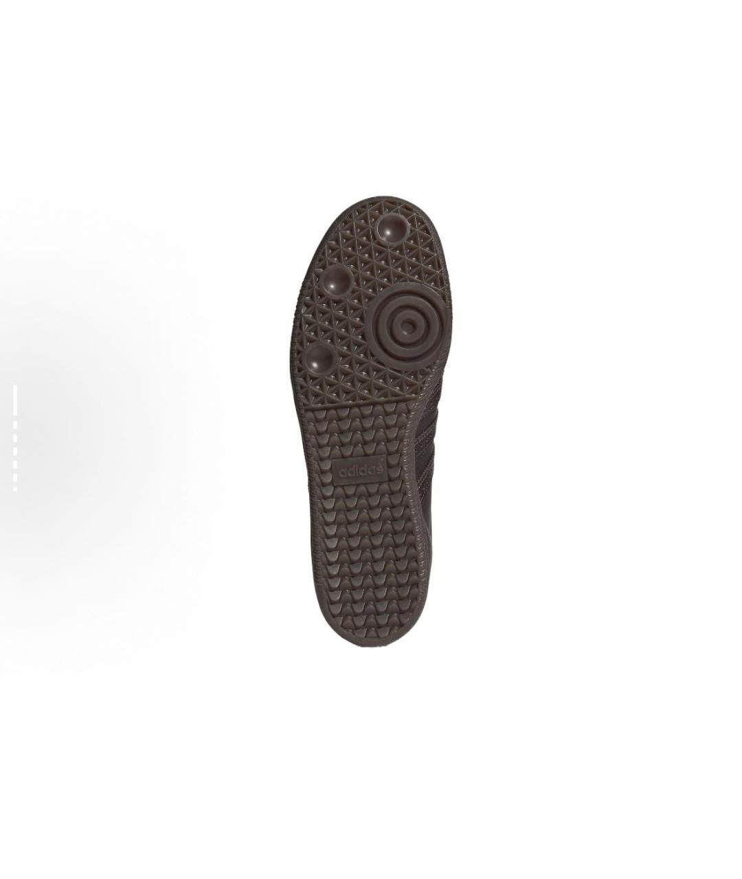 ADIDAS Коричневые кожаные кроссовки, фото 3