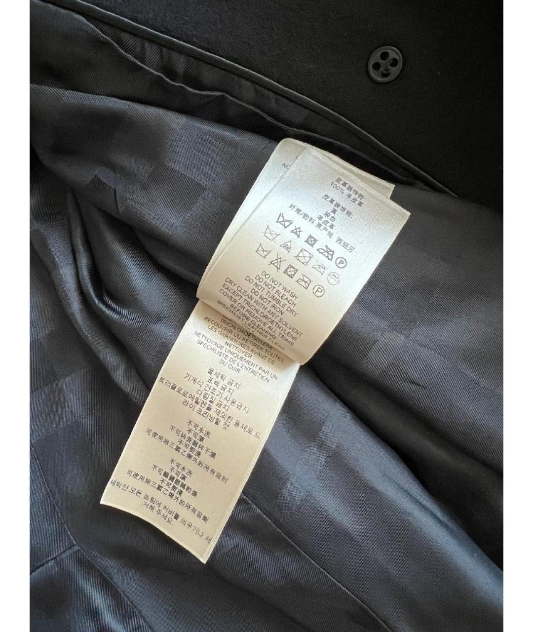 BURBERRY Черное пальто, фото 5