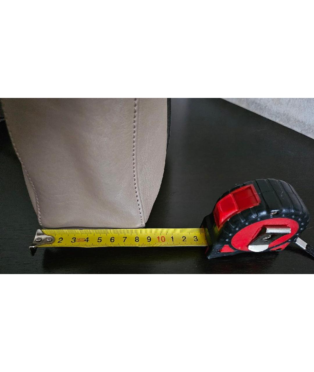 LONGCHAMP Бежевая кожаная сумка тоут, фото 8