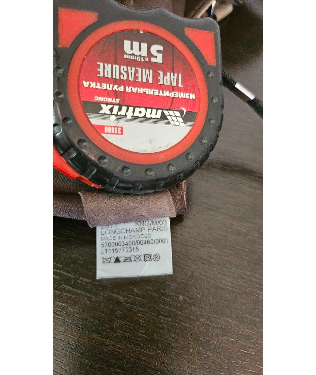 LONGCHAMP Бежевая кожаная сумка тоут, фото 9