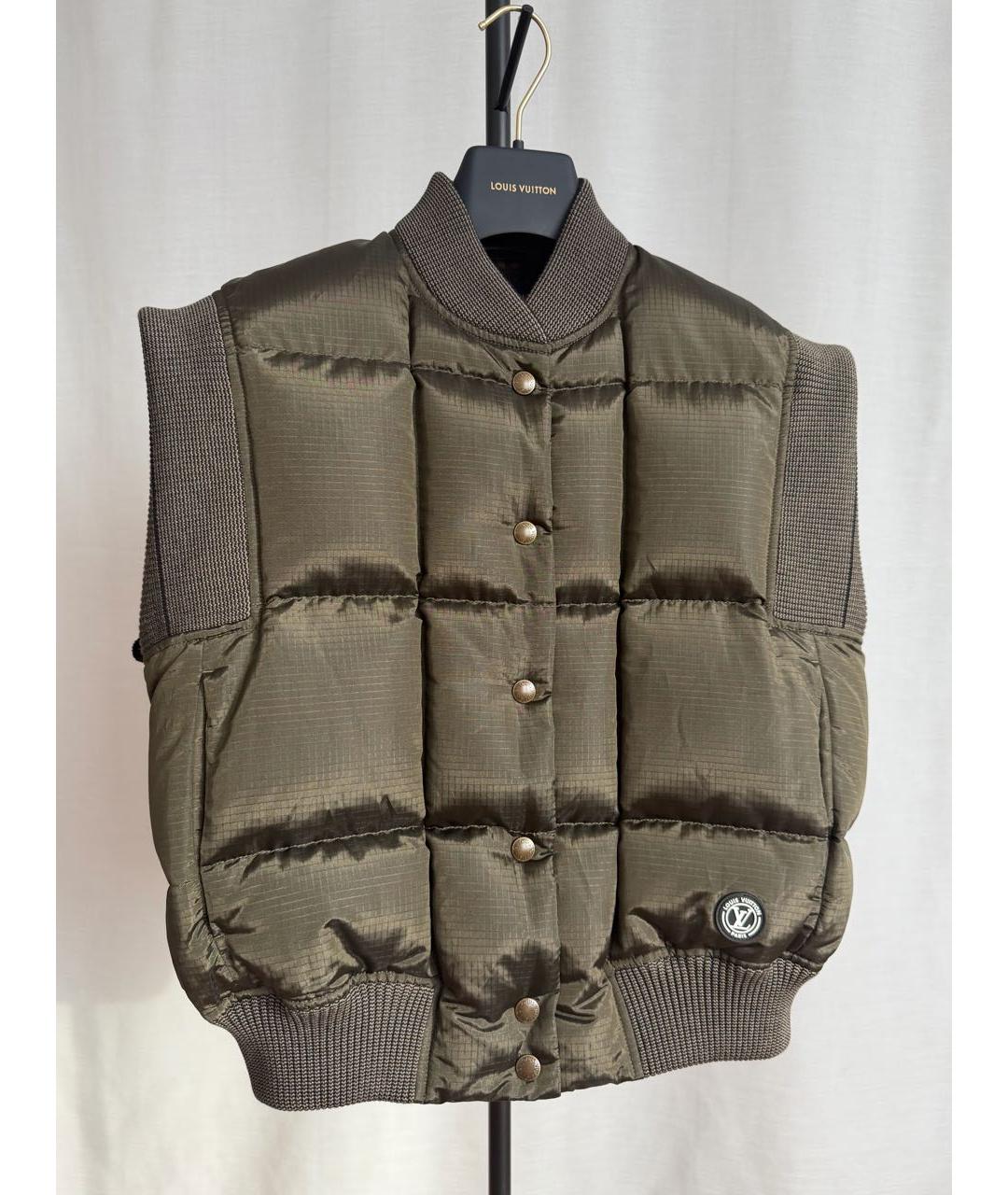LOUIS VUITTON Хаки жилет, фото 9