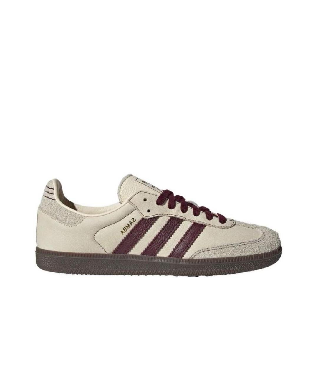 ADIDAS Бежевые замшевые кроссовки, фото 1