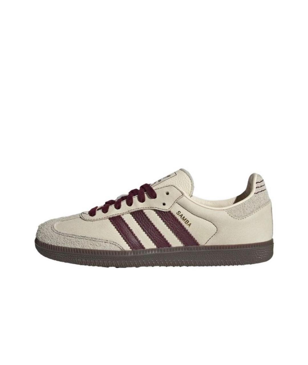 ADIDAS Бежевые замшевые кроссовки, фото 6