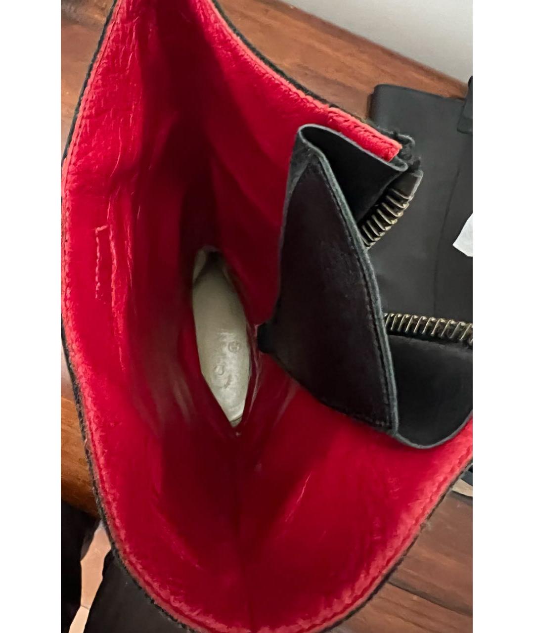 CHANEL Черные кожаные сапоги, фото 5