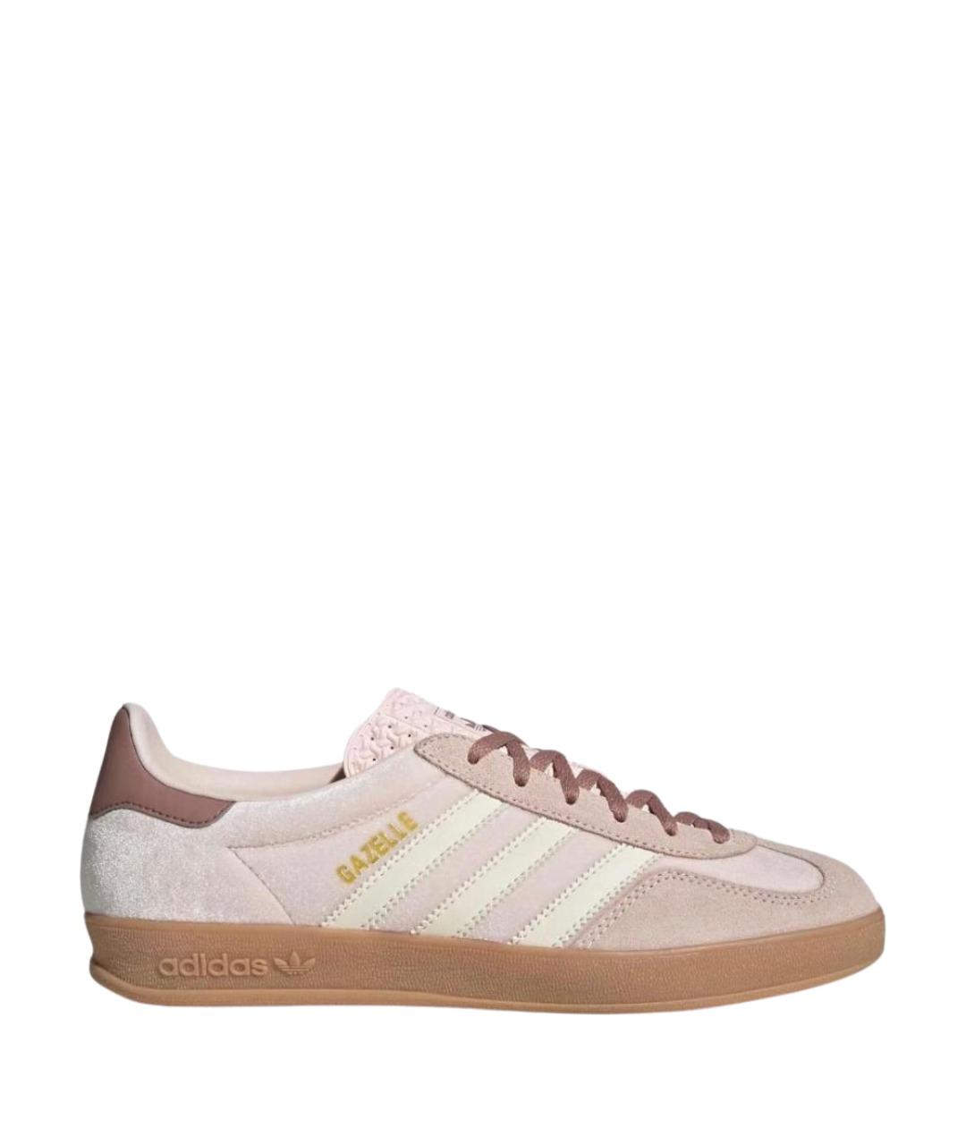 ADIDAS Розовые бархатные кроссовки, фото 1