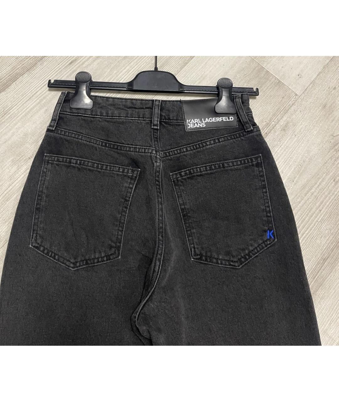 KARL LAGERFELD Черные прямые джинсы, фото 3