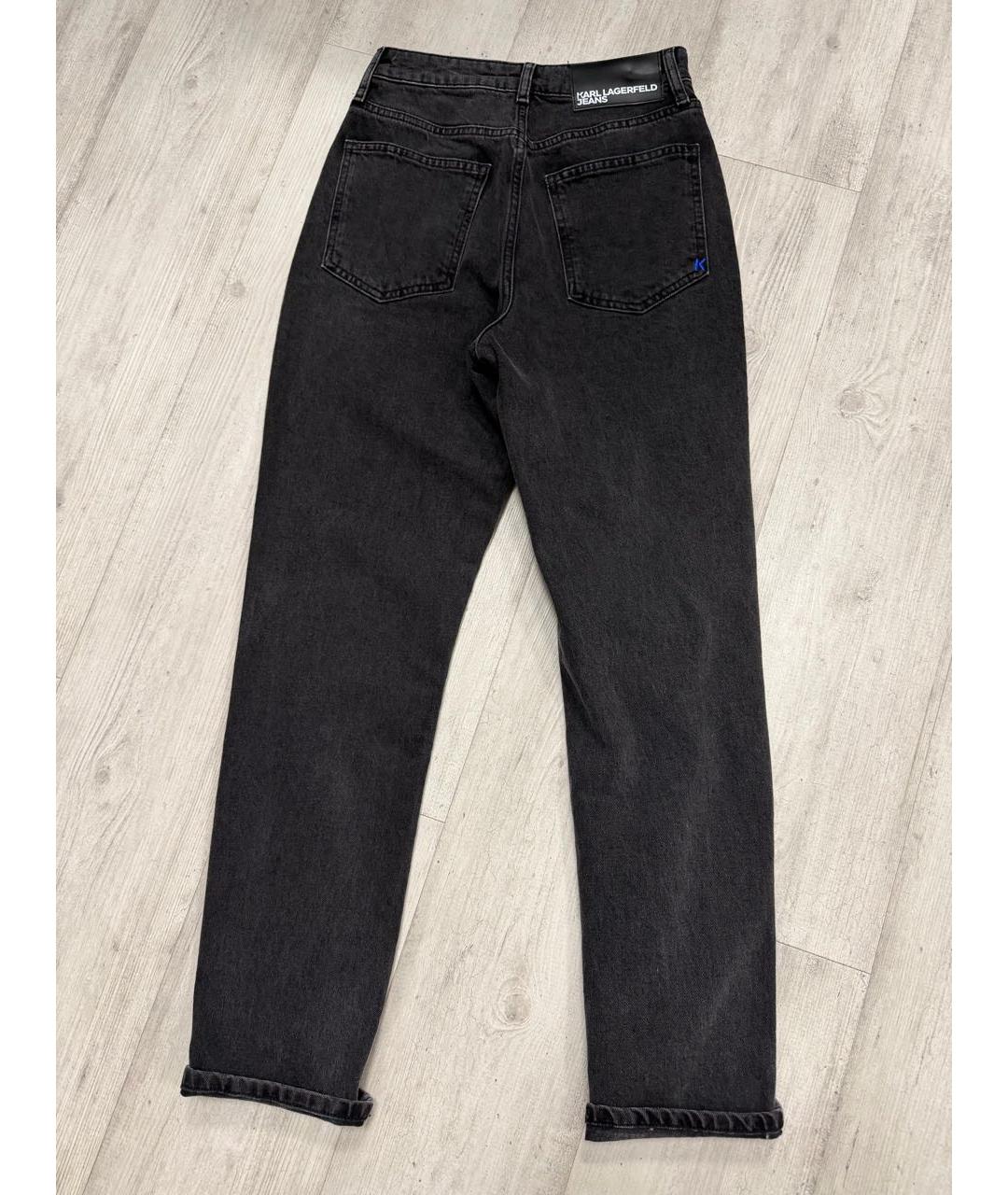 KARL LAGERFELD Черные прямые джинсы, фото 2