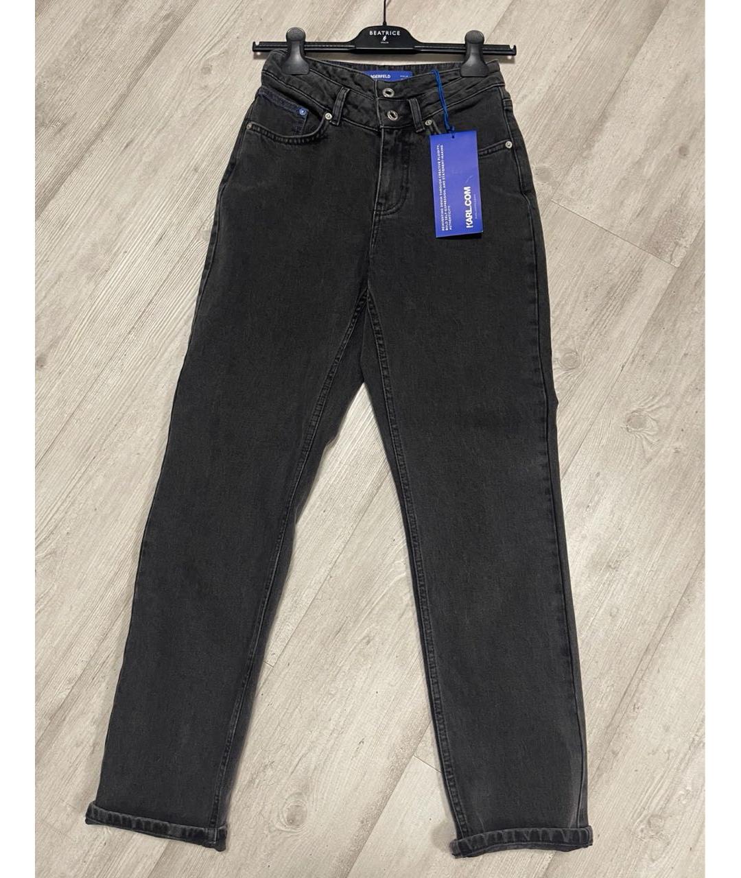 KARL LAGERFELD Черные прямые джинсы, фото 6