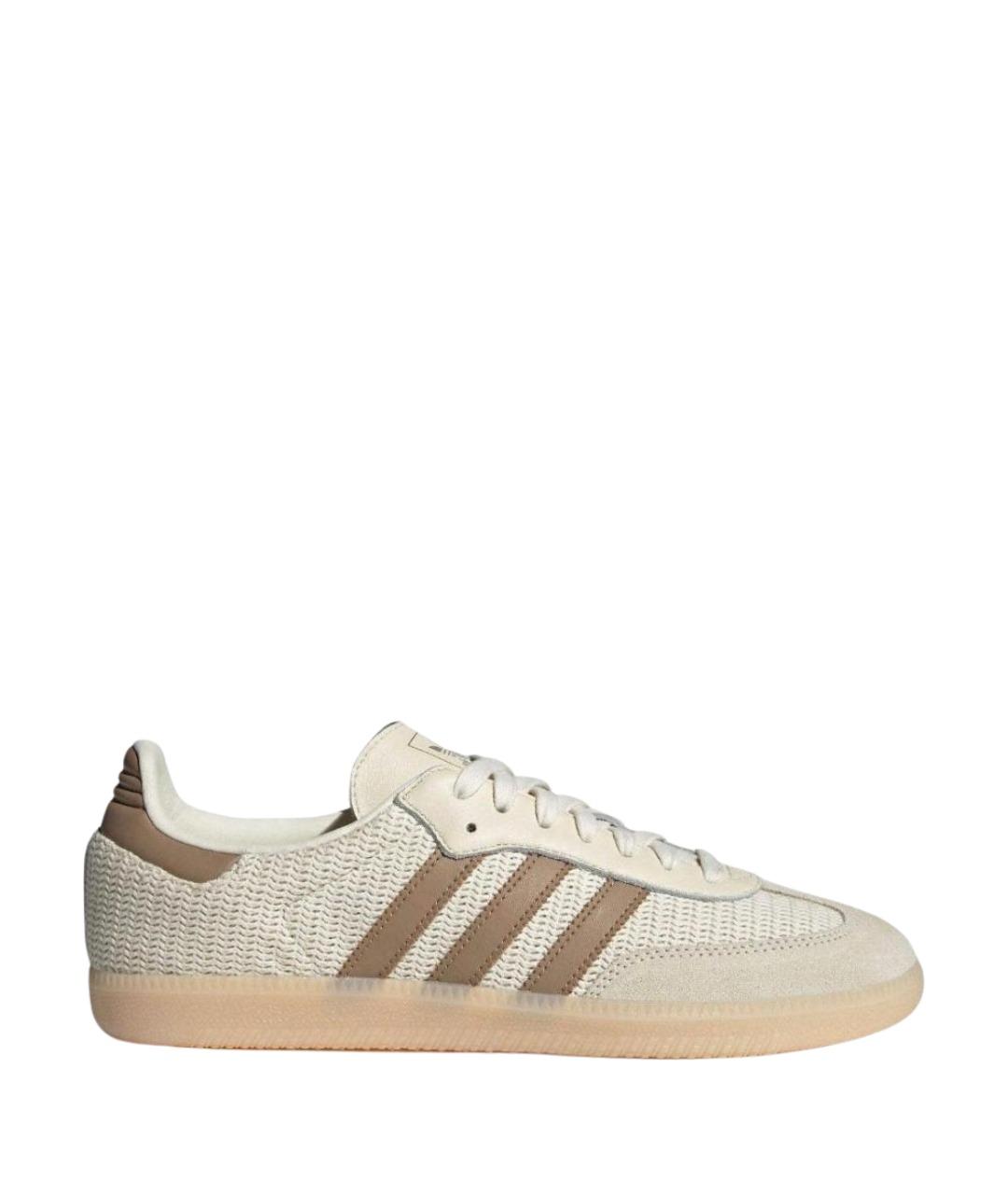 ADIDAS Бежевые замшевые кроссовки, фото 1