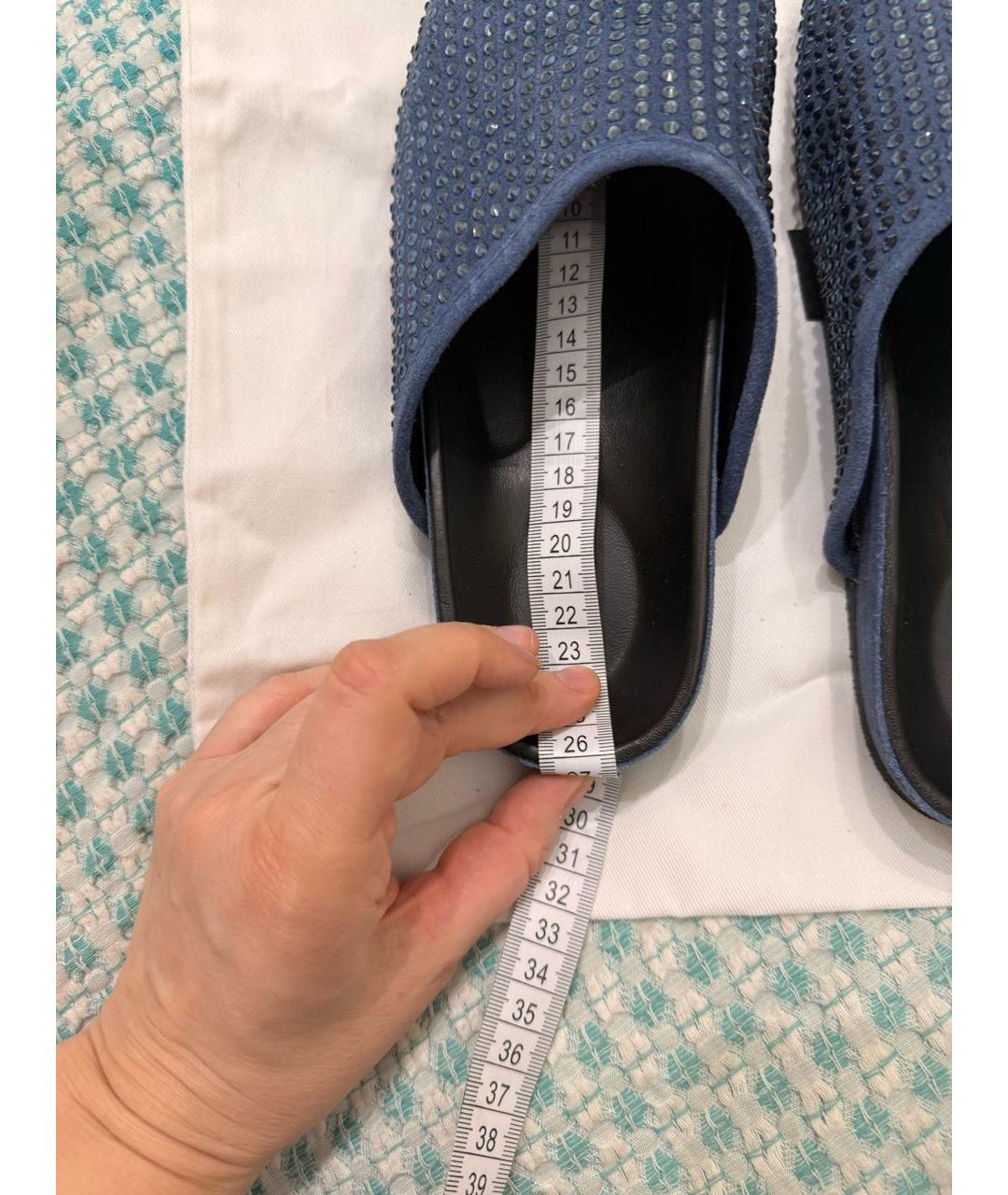 SANDRO Синие замшевые сабо, фото 8