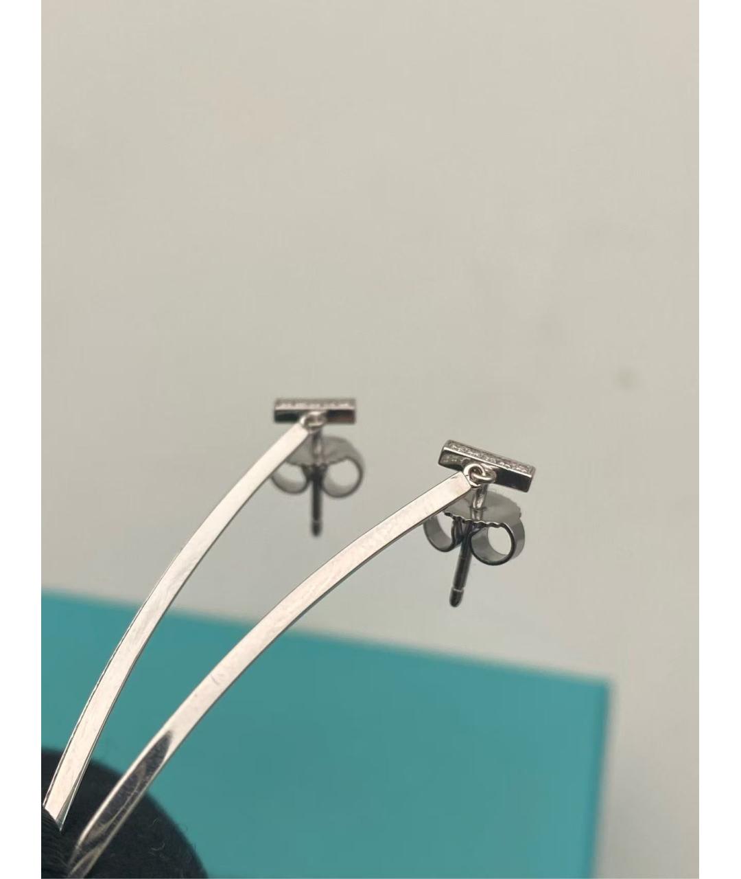 TIFFANY&CO Серебряные серьги из белого золота, фото 4
