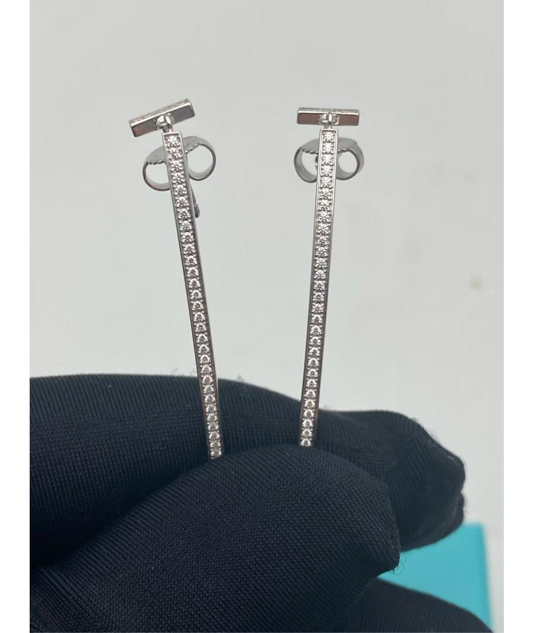 TIFFANY&CO Серебряные серьги из белого золота, фото 3