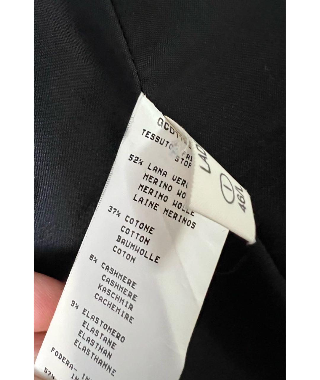 FABIANA FILIPPI Антрацитовый шерстяной жакет/пиджак, фото 4