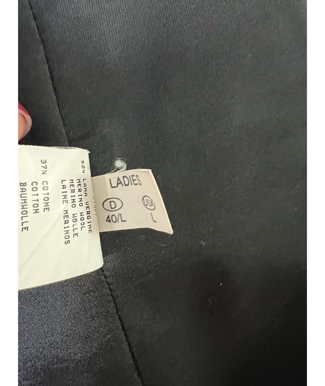 FABIANA FILIPPI Антрацитовый шерстяной жакет/пиджак, фото 5